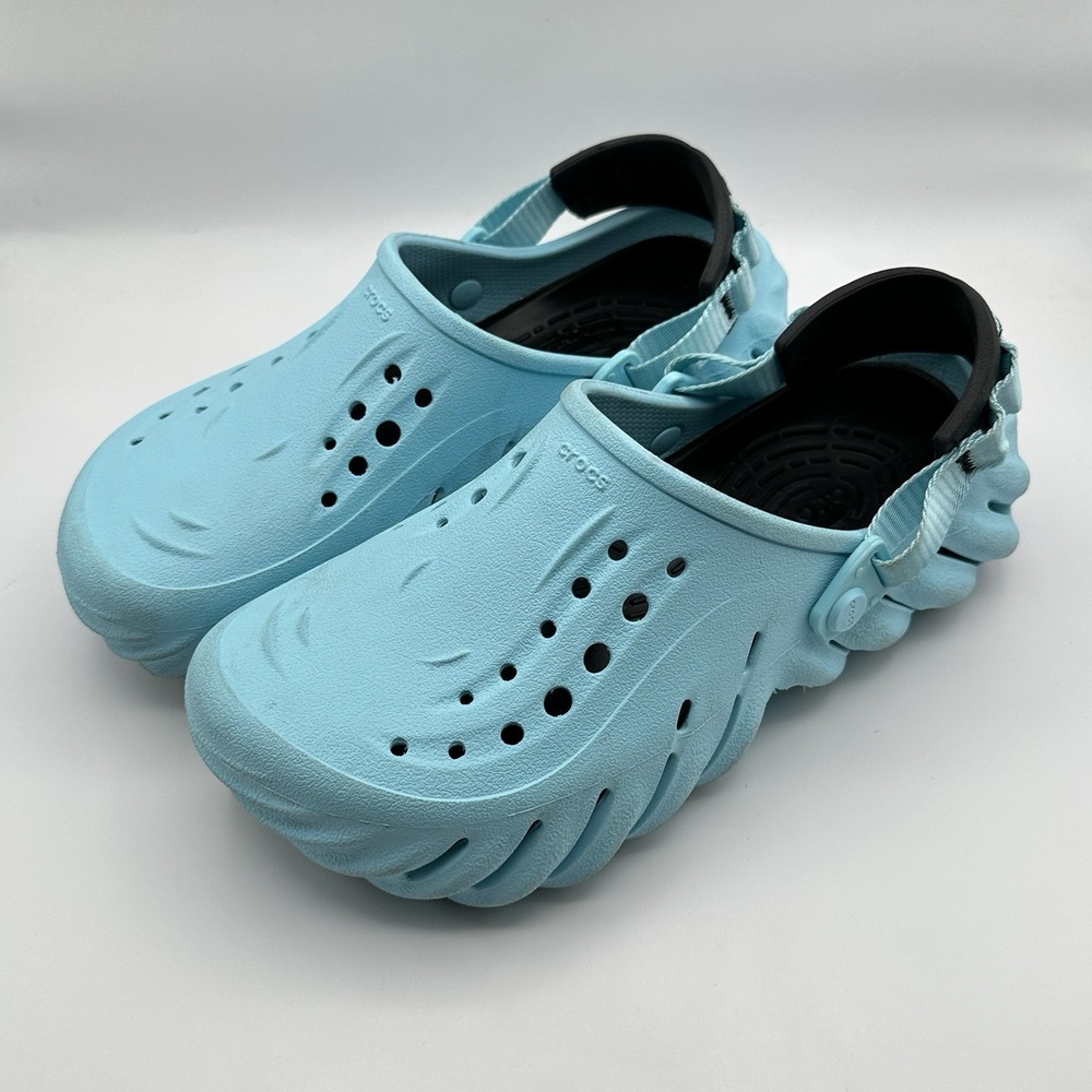 Crocs Echo Clog Arctic Blue Mens 6 / Womens 8 Comfort Walking Medical Sporty